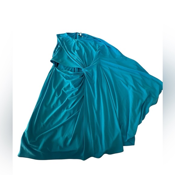 NWT Halston Women’s Daniela Jersey Side Twist Mini Dress in Blau in size 8 - Picture 5 of 9